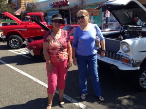 Cheryl & Cathie at the Car Show