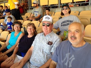 Cheryl, Vonnie, Jim, John, and Carol behind