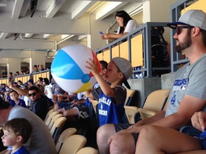 Beachball in the stands