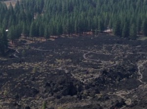 Lava flow surrounding Lava Butte