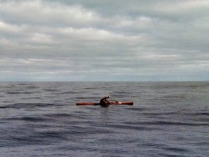 Todd paddling to Manhattan Beach Pier