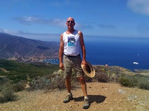 Peps hiking on Catalina Island