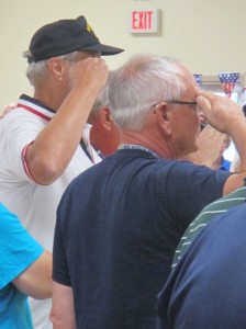 Patrick at flag ceremony