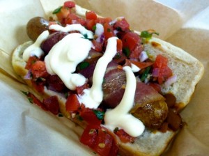 Sonoran-style hot dog