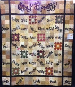 Group Therapy friendship quilt