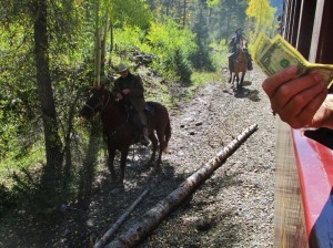 Train robbers!