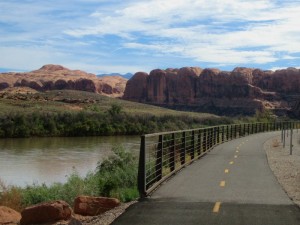 Bike path along the Colorado River