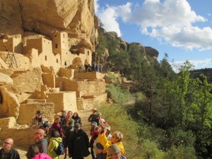 Cliff Palace with people