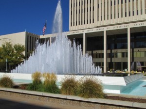 Church Office Building fountain