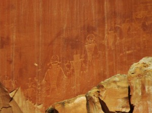 Fremont people petroglyphs